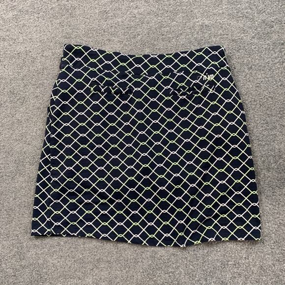 Nivo NVO Skort Womens S Small Navy Green Stretch Mesh Shorts Performance Golf - Picture 10 of 13